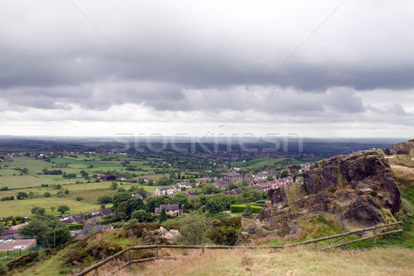 English cheshire countryside view Stock photo © morrbyte