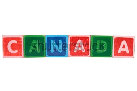 thanks in toy block letters Stock photo © morrbyte