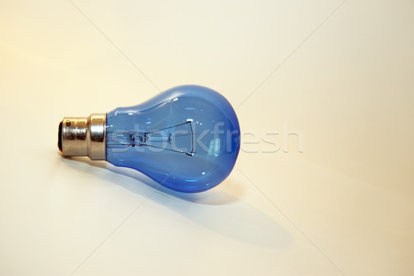 Ampoule bleu propre lumière science lampe [[stock_photo]] © morrbyte