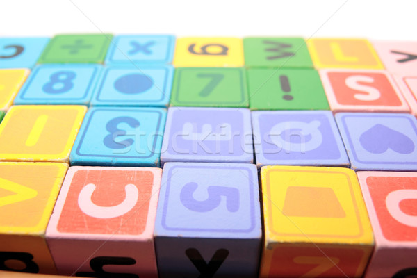 childrens play blocks Stock photo © morrbyte