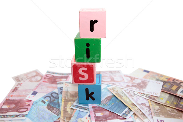 money risk in toy play block letters Stock photo © morrbyte