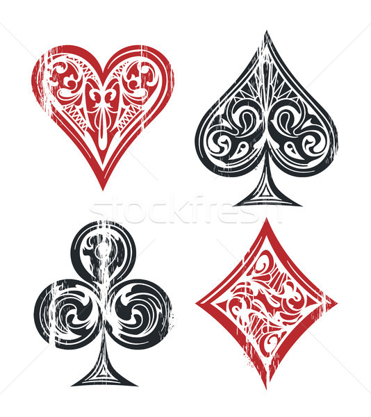 Playing Cards Symbols Stock photo © morys