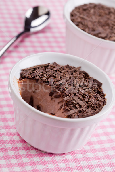 Ciocolată budinca chipsuri desert fotografie Imagine de stoc © mpessaris