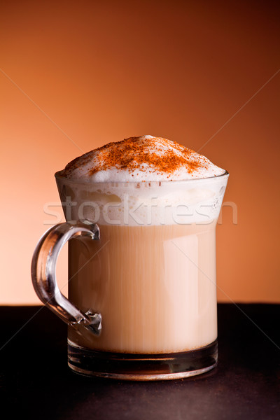 Chaud cappuccino tasse café alimentaire [[stock_photo]] © mpessaris