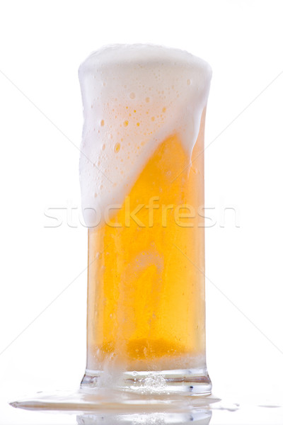 Glas kalten Bier erfrischend Stock foto © mpessaris