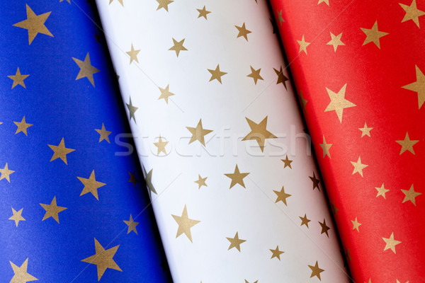 Paper Rolls French Flag Stock photo © mpessaris