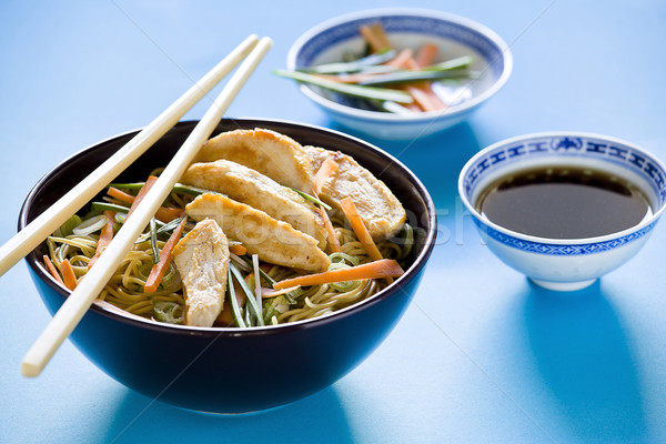 Chicken Chinese Meal Setup Stock photo © mpessaris