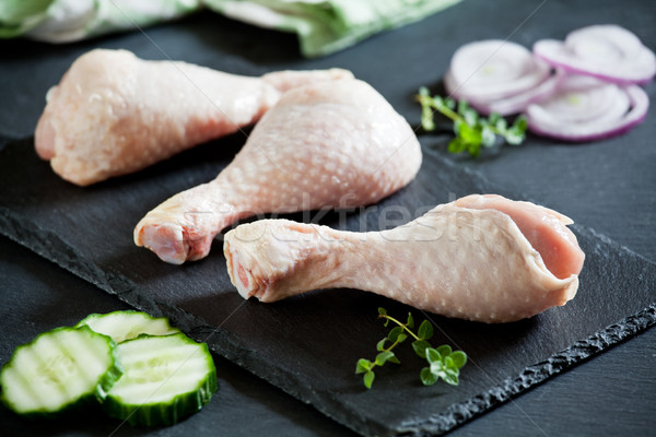 Raw Chicken Legs Stock photo © mpessaris