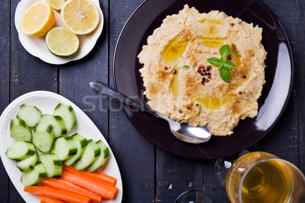 Hummus Dip Appetizer Stock photo © mpessaris