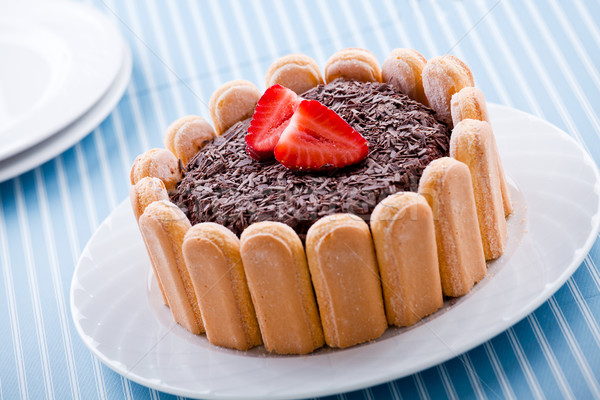 Truskawki czekolady deser truskawek owoce Zdjęcia stock © mpessaris