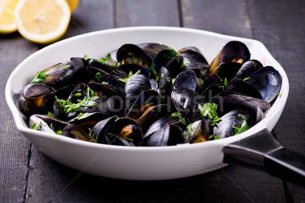 Mussels In A Pan Stock photo © mpessaris