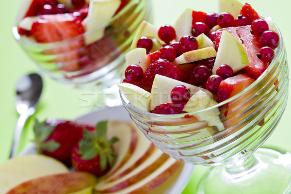 фруктовый салат фотография два кегли красочный Сток-фото © mpessaris