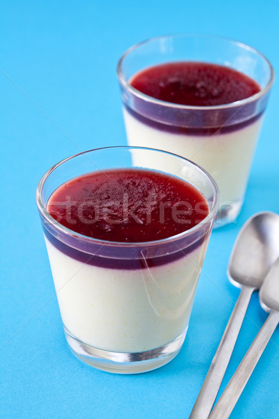 Stock photo: Vanilla Cream Dessert In A Glass