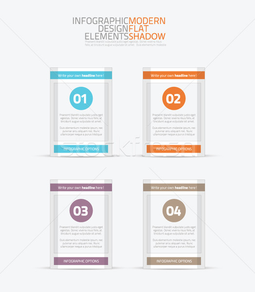Flat infographic element options vector Stock photo © MPFphotography
