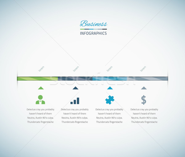 Infographic business timeline with vector icons Stock photo © MPFphotography