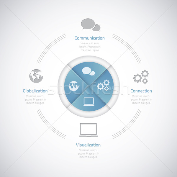 ストックフォト: 現代 · ビジネス · ベクトル · インフォグラフィック · オプション · 要素