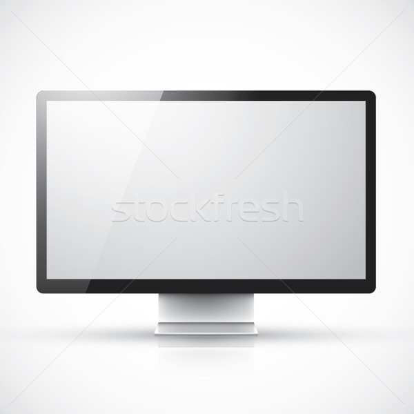 Modernen Bildschirm Computer Internet Raum Bildschirm Stock foto © MPFphotography