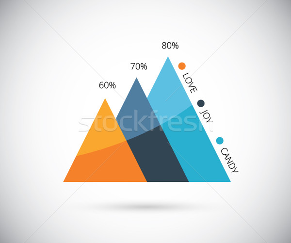 Elegante infografía gráfico vector eps10 negocios Foto stock © MPFphotography