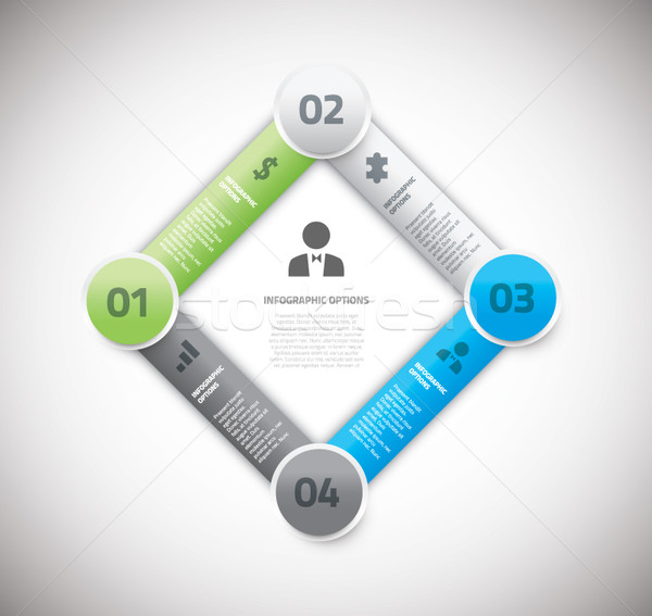 Platz Feld Infografiken Vorlage Internet abstrakten Stock foto © MPFphotography