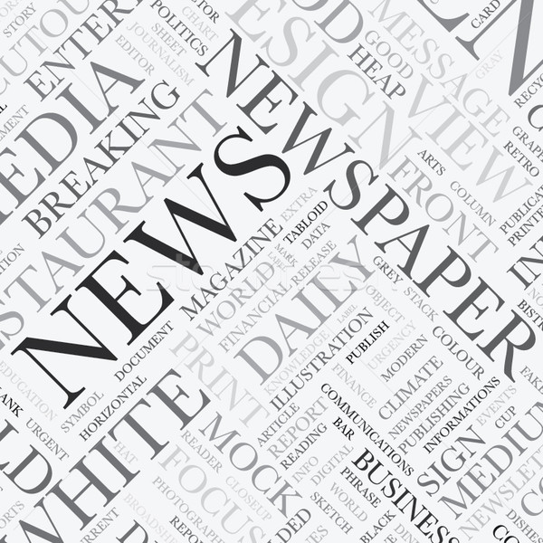 News word tag cloud vector texture background Stock photo © MPFphotography
