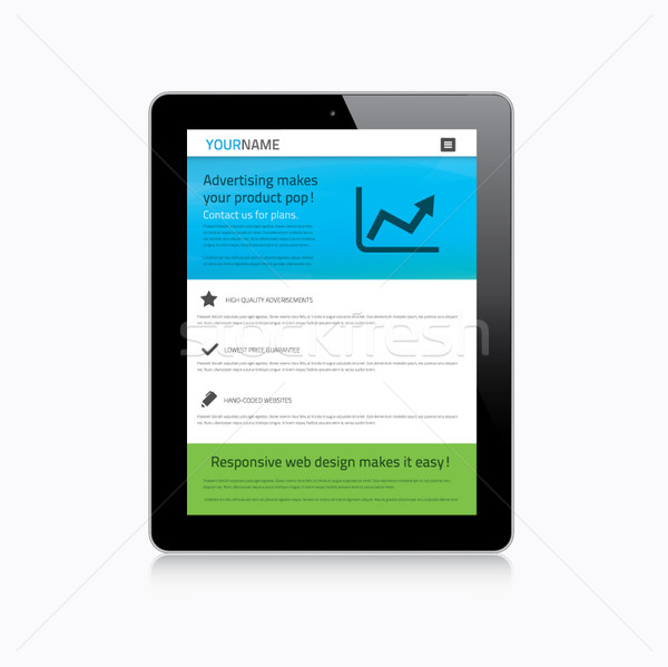 Stockfoto: Sympathiek · web · design · moderne · tablet · internet · achtergrond