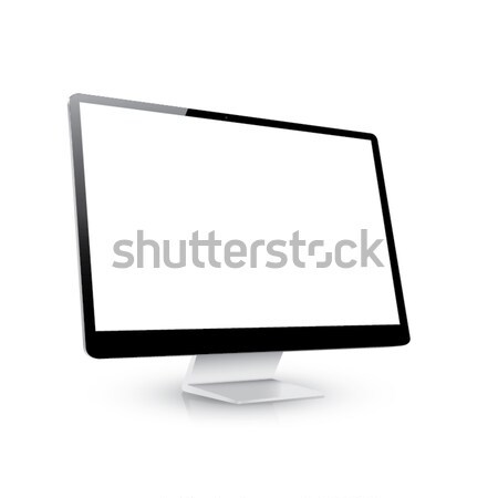 Computer display isolated on white Stock photo © MPFphotography
