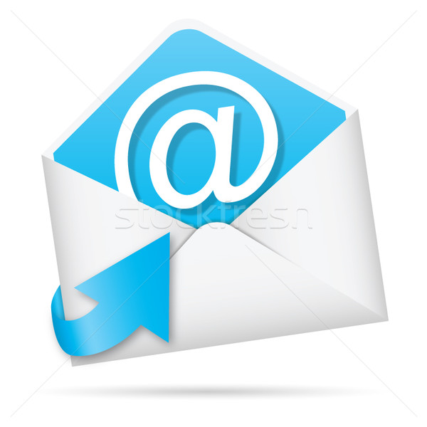 E-mail icon with arrow vector eps10 Stock photo © MPFphotography