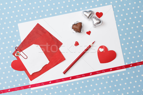 Valentine's day love message, unfinished Stock photo © mrakor