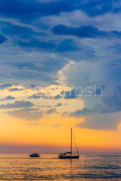 海 景觀 水 雲 日落 美女 商業照片 © mrakor