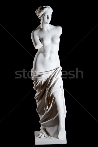 White marble classic statue 'Aphrodite of Milos' isolated on black background Stock photo © mrakor