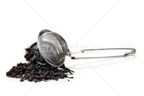 strainer with tea leafs  Stock photo © mrakor