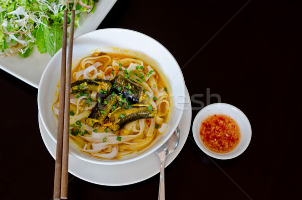 Vietnamese Eel Noodle (Mi Quang) Stock photo © mroz