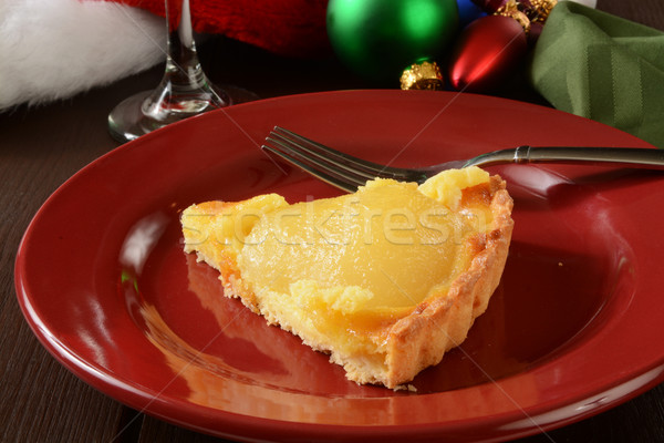 Slice of pear tart Stock photo © MSPhotographic