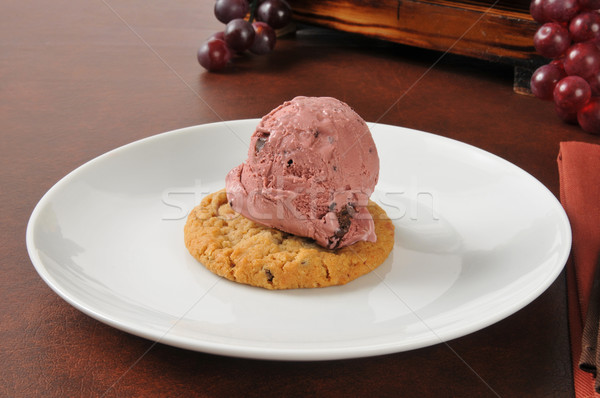 Cherry ice cream sandwich Stock photo © MSPhotographic