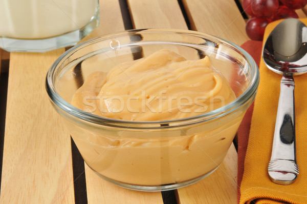 Butterscotch pudding Stock photo © MSPhotographic