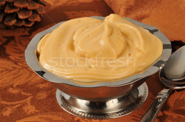 Butterscotch pudding Stock photo © MSPhotographic