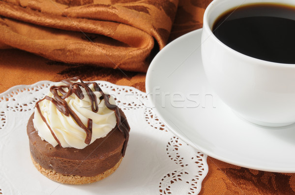 Cioccolato dessert crostata caffè alimentare Cup Foto d'archivio © MSPhotographic