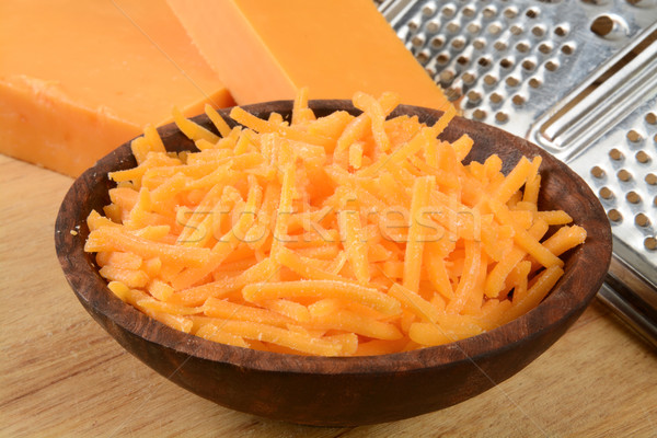 Grated cheddar cheese Stock photo © MSPhotographic
