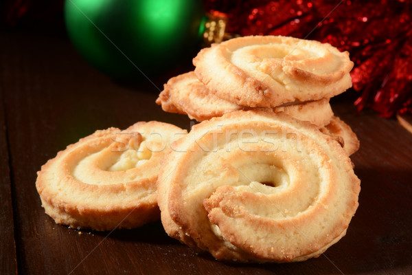 Christmas butter cookies Stock photo © MSPhotographic