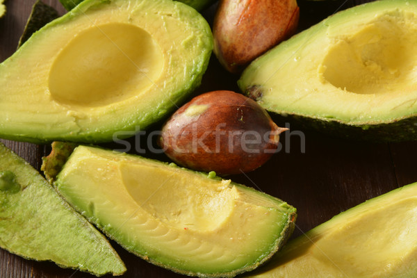 Stock photo: Sliced avocado