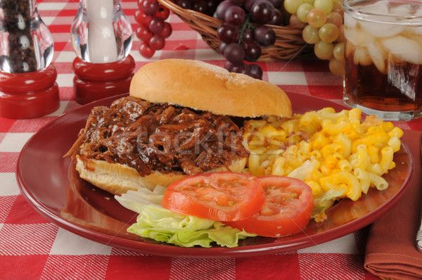 Barbecue beef sandwich Stock photo © MSPhotographic