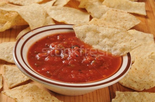 Chips and salsa Stock photo © MSPhotographic