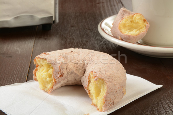 Sucre couvert donut cannelle tasse [[stock_photo]] © MSPhotographic