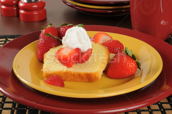 Strawberry shortcake Stock photo © MSPhotographic