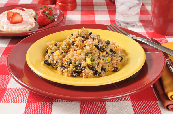 Black bean quinoa salad Stock photo © MSPhotographic