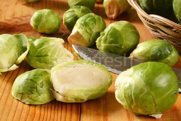 Fresh brussels sprouts Stock photo © MSPhotographic