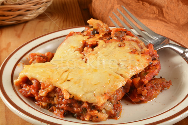 Eggplant parmesan Stock photo © MSPhotographic