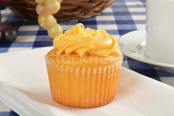 Mango cupcake Stock photo © MSPhotographic