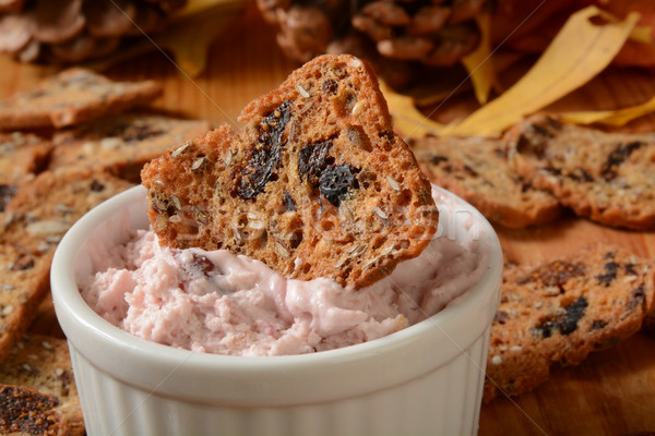 Cranberry orange cheese spread Stock photo © MSPhotographic