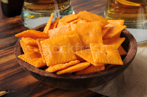 Cheese flavored crackers Stock photo © MSPhotographic